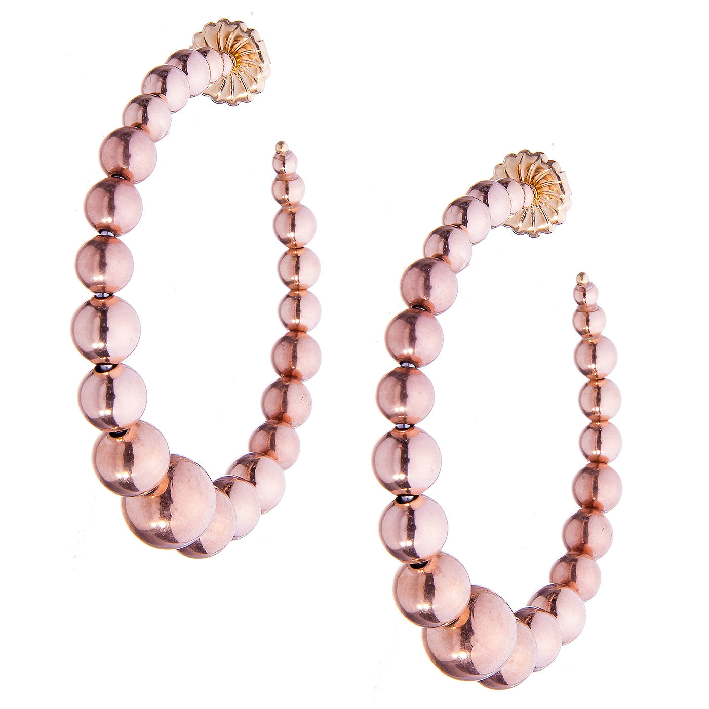 Beaded Hoops